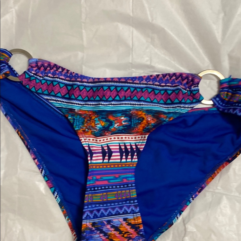 Apollo Jeans Blue and Purple Bikini with Tribal Accents